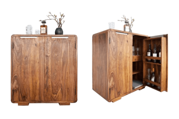 Solid Wood Curved Bar - Image 2