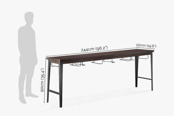 Solid Wood INDIANA Breakfast Dining Table - Image 4