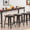 Solid Wood INDIANA Breakfast Dining Table Set 4 Seater - Image 8