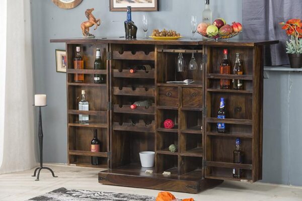 Solid Wood Brass Royale Bar - Image 3