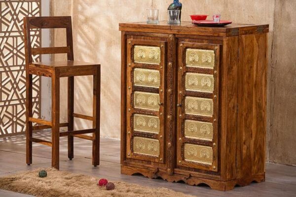Solid Wood Brass MAJESTIC Bar Honey - Image 5