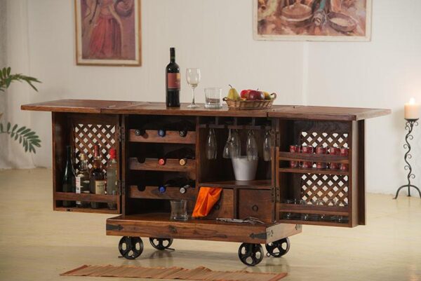 Solid Wood Jali Bar Tully - Image 4