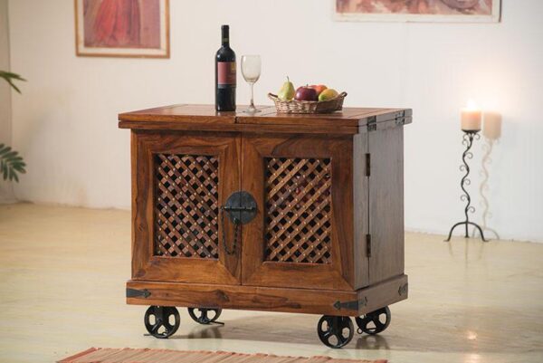 Solid Wood Jali Bar Tully - Image 3