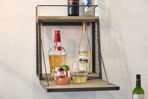 Solid Wood Indiana Wall Hanging Bar - Image 4