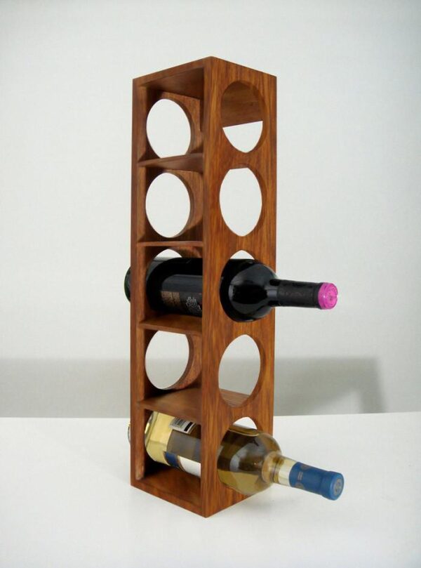 Solid Sheesham Wood Charlie Wine Rack