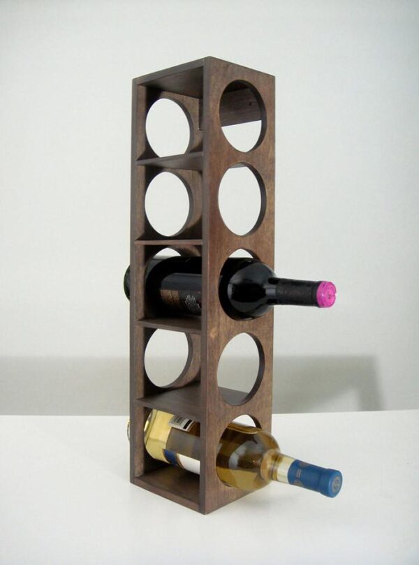 Solid Sheesham Wood Charlie Wine Rack - Image 6