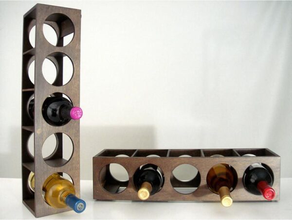 Solid Sheesham Wood Charlie Wine Rack - Image 3