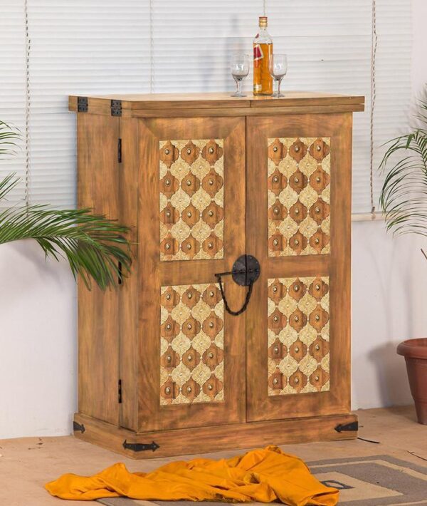 Solid Wood Brass Royale Bar - Image 6