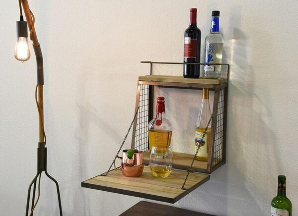 Solid Wood Indiana Wall Hanging Bar