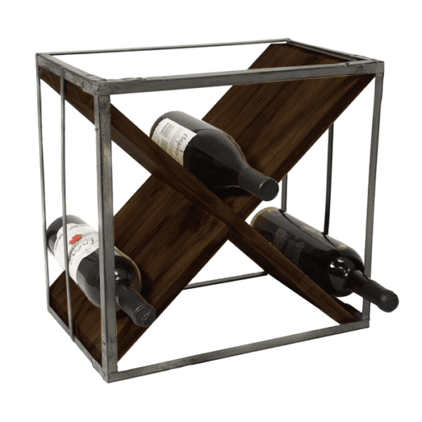 Solid Sheesham Wood Jaipur Wine Rack - Image 2